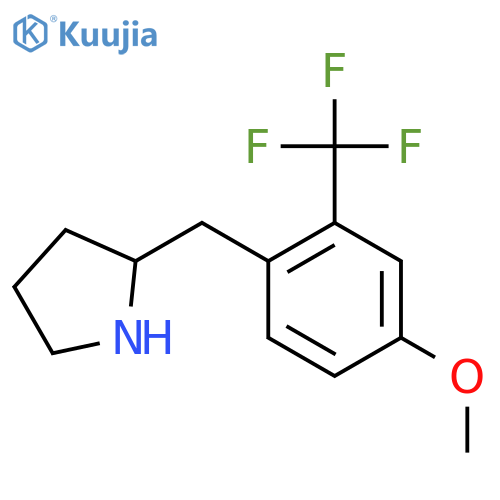 2-{4-methoxy-2-(trifluoromethyl)phenylmethyl}pyrrolidine structure