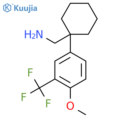 {1-4-methoxy-3-(trifluoromethyl)phenylcyclohexyl}methanamine structure