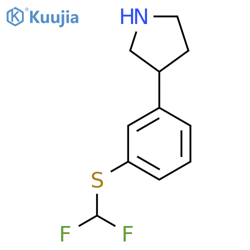 3-{3-(difluoromethyl)sulfanylphenyl}pyrrolidine structure