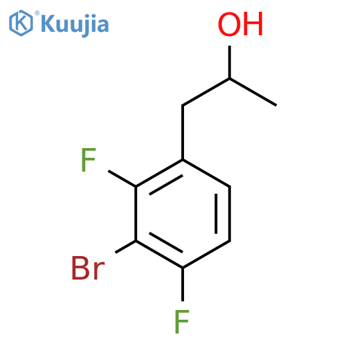 1-(3-bromo-2,4-difluorophenyl)propan-2-ol structure
