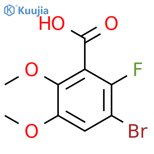 3-Bromo-2-fluoro-5,6-dimethoxybenzoic acid structure