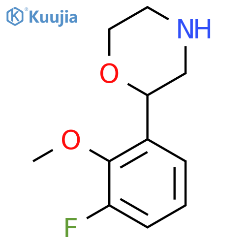 2-(3-fluoro-2-methoxyphenyl)morpholine structure