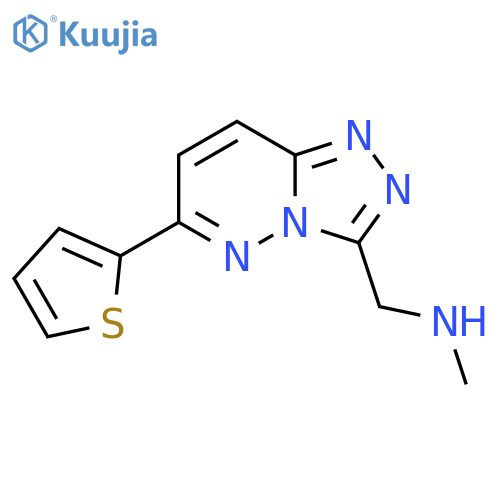 methyl({[6-(thiophen-2-yl)-[1,2,4]triazolo[4,3-b]pyridazin-3-yl]methyl})amine structure