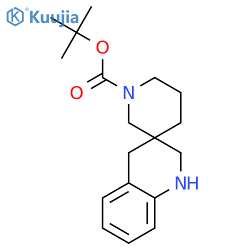 tert-butyl spiro[2,4-dihydro-1H-quinoline-3,3'-piperidine]-1'-carboxylate structure