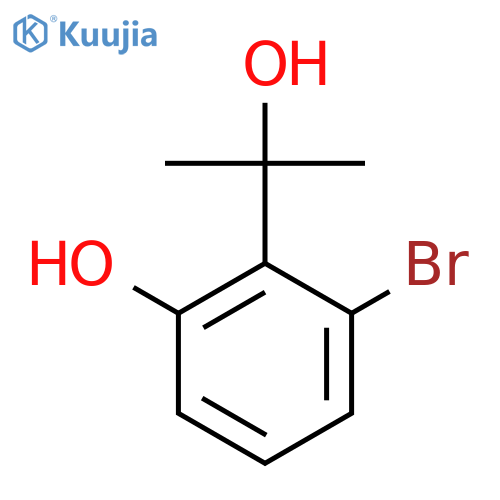 3-bromo-2-(2-hydroxypropan-2-yl)phenol structure