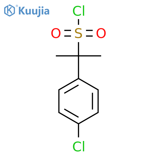 2-(4-chlorophenyl)propane-2-sulfonyl chloride structure