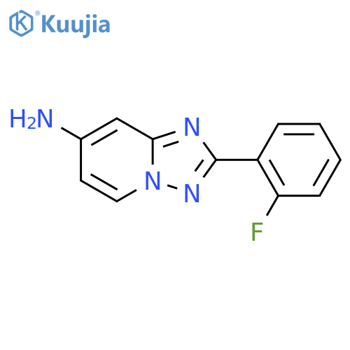 2-(2-Fluorophenyl)-[1,2,4]triazolo[1,5-a]pyridin-7-amine structure