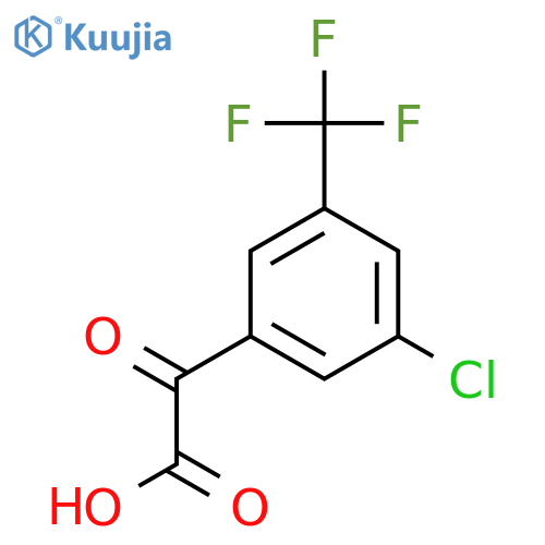 2-3-chloro-5-(trifluoromethyl)phenyl-2-oxoacetic acid structure