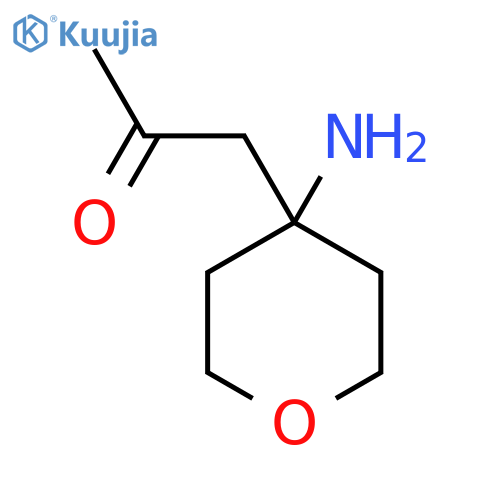 1-(4-Aminooxan-4-yl)propan-2-one structure