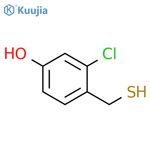 3-chloro-4-(sulfanylmethyl)phenol structure