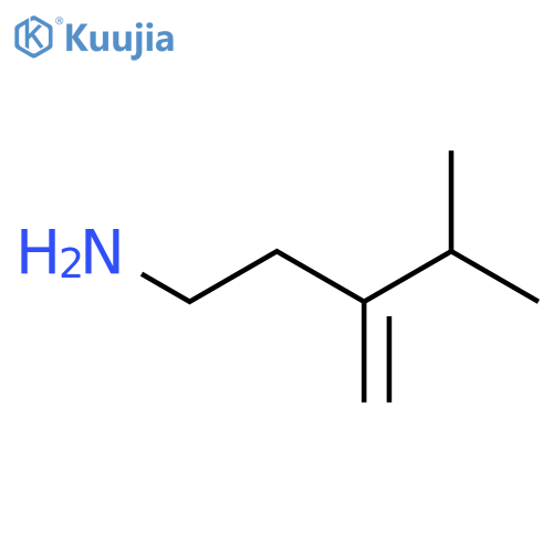4-methyl-3-methylidenepentan-1-amine structure