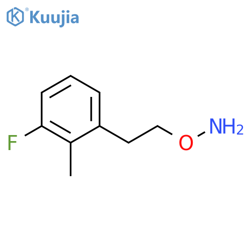 O-2-(3-fluoro-2-methylphenyl)ethylhydroxylamine structure