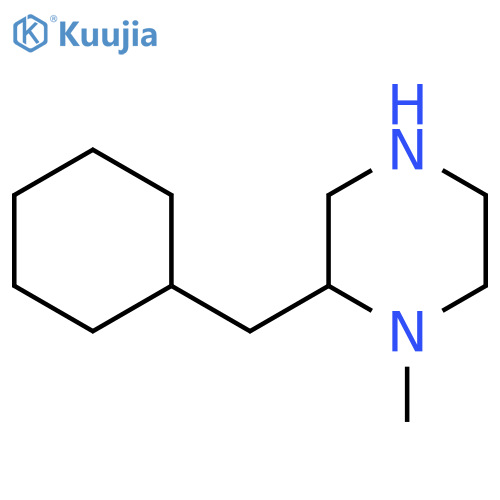 2-(cyclohexylmethyl)-1-methylpiperazine structure