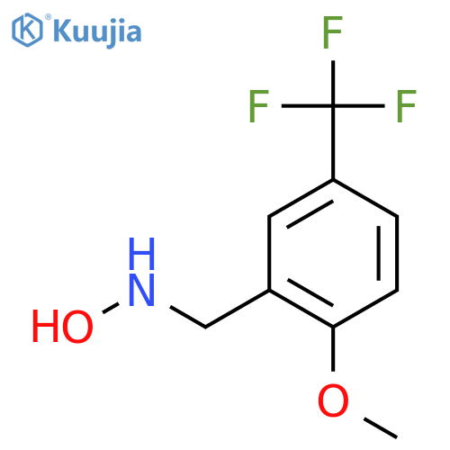N-{2-methoxy-5-(trifluoromethyl)phenylmethyl}hydroxylamine structure