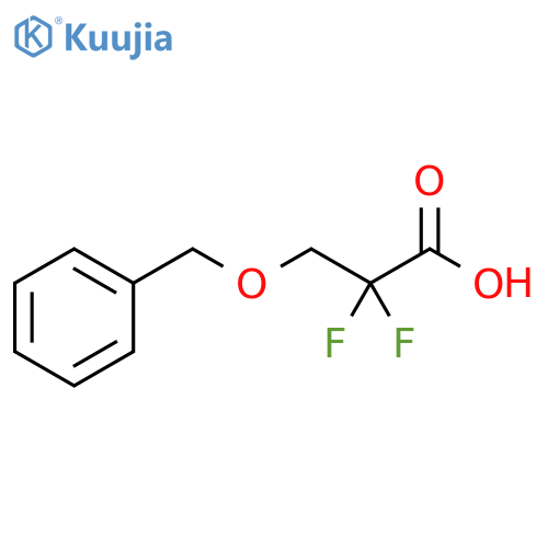 3-(benzyloxy)-2,2-difluoropropanoic acid structure