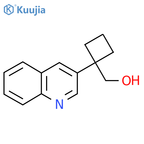 1-(quinolin-3-yl)cyclobutylmethanol structure