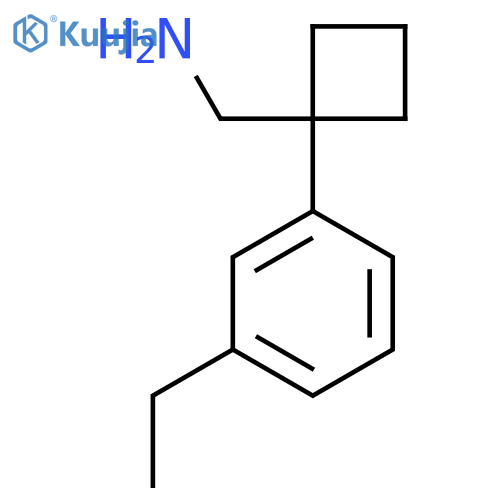 1-(3-ethylphenyl)cyclobutylmethanamine structure