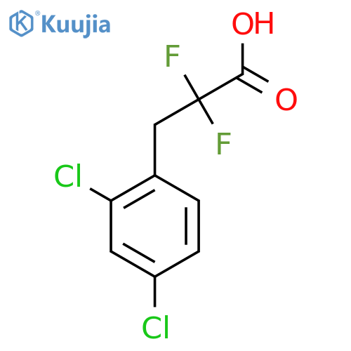 3-(2,4-Dichlorophenyl)-2,2-difluoropropanoic acid structure