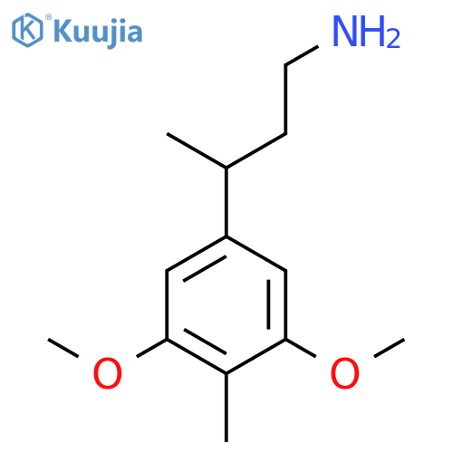 3-(3,5-dimethoxy-4-methylphenyl)butan-1-amine structure