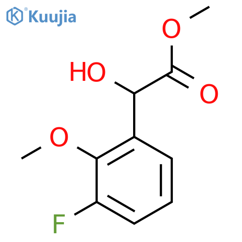 methyl 2-(3-fluoro-2-methoxyphenyl)-2-hydroxyacetate structure