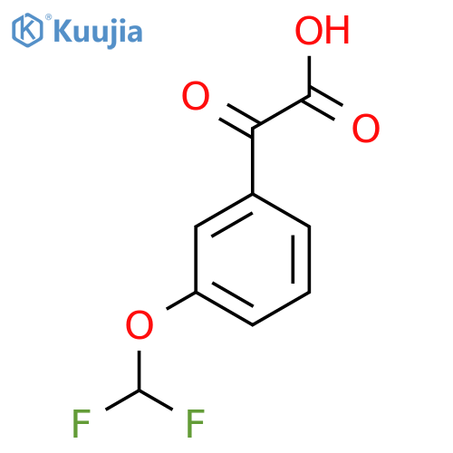 2-3-(difluoromethoxy)phenyl-2-oxoacetic acid structure