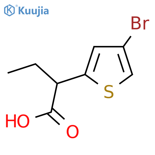 2-(4-bromothiophen-2-yl)butanoic acid structure