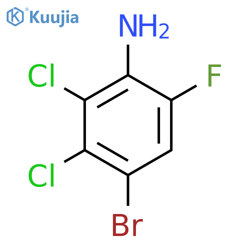 4-BROMO-2,3-DICHLORO-6-FLUOROANILINE structure