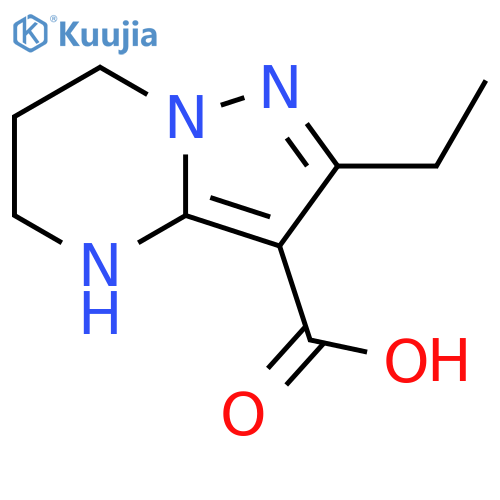 Pyrazolo[1,5-a]pyrimidine-3-carboxylic acid, 2-ethyl-4,5,6,7-tetrahydro- structure