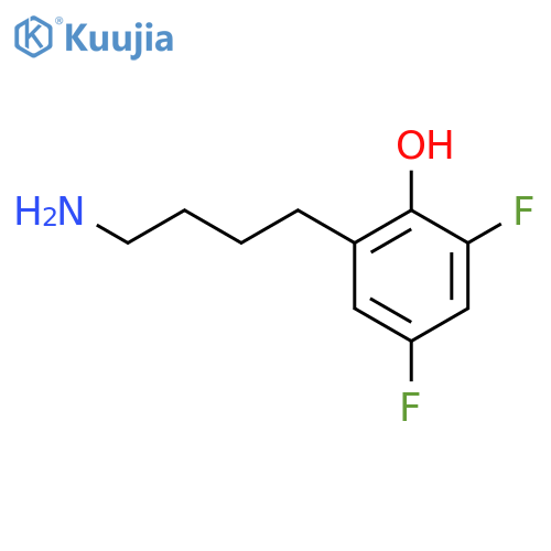 2-(4-Aminobutyl)-4,6-difluorophenol structure