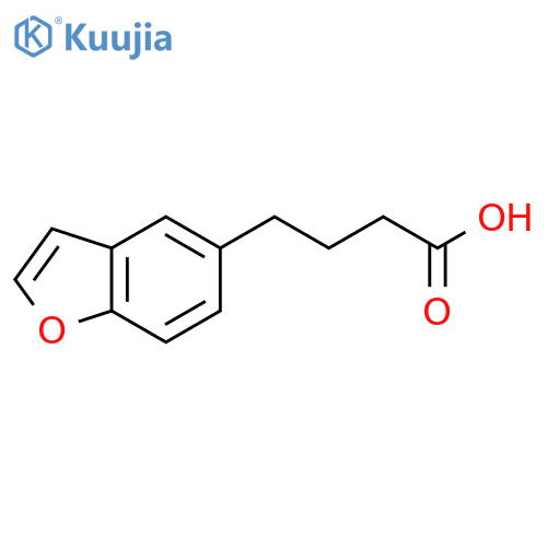 4-(1-benzofuran-5-yl)butanoic acid structure