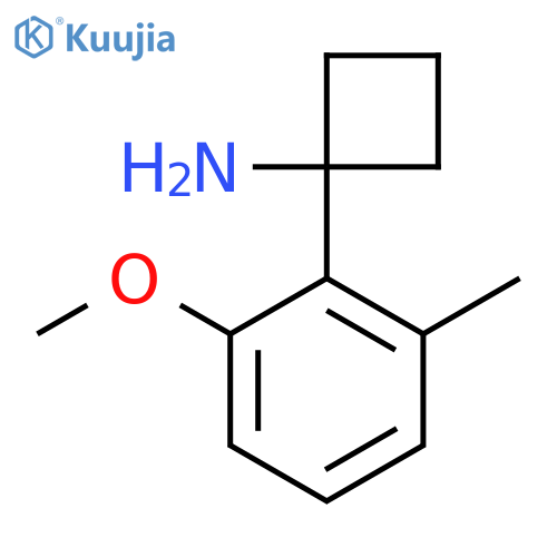 1-(2-methoxy-6-methylphenyl)cyclobutan-1-amine structure