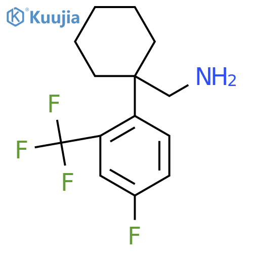 {1-4-fluoro-2-(trifluoromethyl)phenylcyclohexyl}methanamine structure