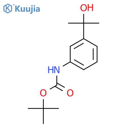 tert-butyl N-3-(2-hydroxypropan-2-yl)phenylcarbamate structure