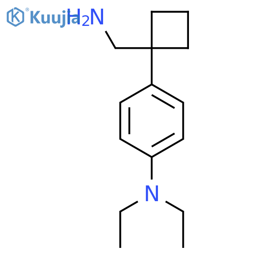 4-1-(aminomethyl)cyclobutyl-N,N-diethylaniline structure