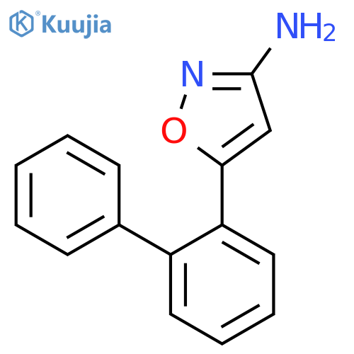 5-(2-phenylphenyl)-1,2-oxazol-3-amine structure