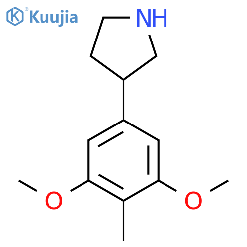 3-(3,5-dimethoxy-4-methylphenyl)pyrrolidine structure