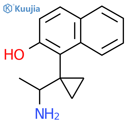 1-1-(1-aminoethyl)cyclopropylnaphthalen-2-ol structure