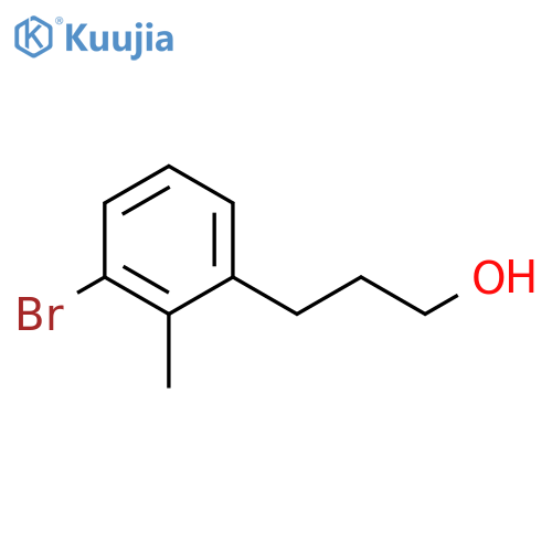 3-(3-bromo-2-methylphenyl)propan-1-ol structure