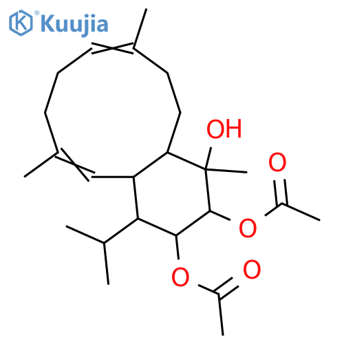 8,12-Eunicelladiene-2,3,4-triol; (2α,3β,4β,8E,12Z)-form, 2,3-Di-Ac structure
