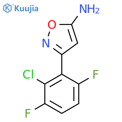 3-(2-chloro-3,6-difluorophenyl)-1,2-oxazol-5-amine structure