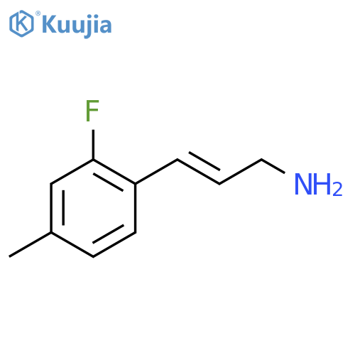 3-(2-fluoro-4-methylphenyl)prop-2-en-1-amine structure