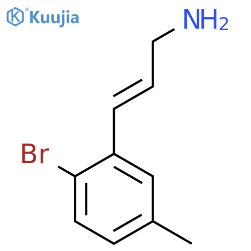 3-(2-bromo-5-methylphenyl)prop-2-en-1-amine structure