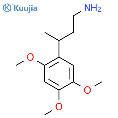 3-(2,4,5-trimethoxyphenyl)butan-1-amine structure