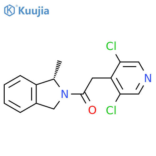2-(3,5-dichloropyridin-4-yl)-1-(1S)-1-methyl-2,3-dihydro-1H-isoindol-2-ylethan-1-one structure