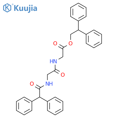 Glycine, N-(diphenylacetyl)glycyl-, 2,2-diphenylethyl ester structure