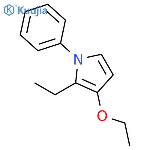 1H-Pyrrole,3-ethoxy-2-ethyl-1-phenyl- structure