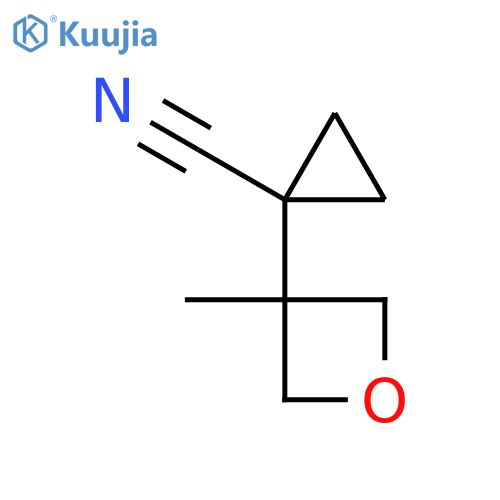 1-(3-methyloxetan-3-yl)cyclopropane-1-carbonitrile structure