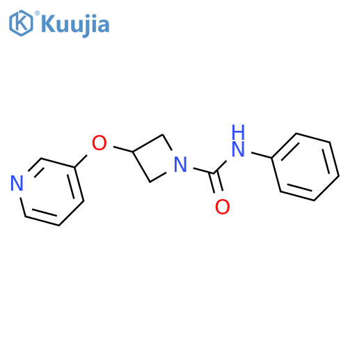 N-phenyl-3-(pyridin-3-yloxy)azetidine-1-carboxamide structure