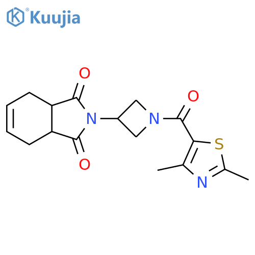 2-(1-(2,4-dimethylthiazole-5-carbonyl)azetidin-3-yl)-3a,4,7,7a-tetrahydro-1H-isoindole-1,3(2H)-dione structure