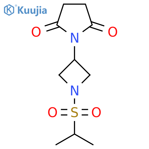 1-(1-(Isopropylsulfonyl)azetidin-3-yl)pyrrolidine-2,5-dione structure